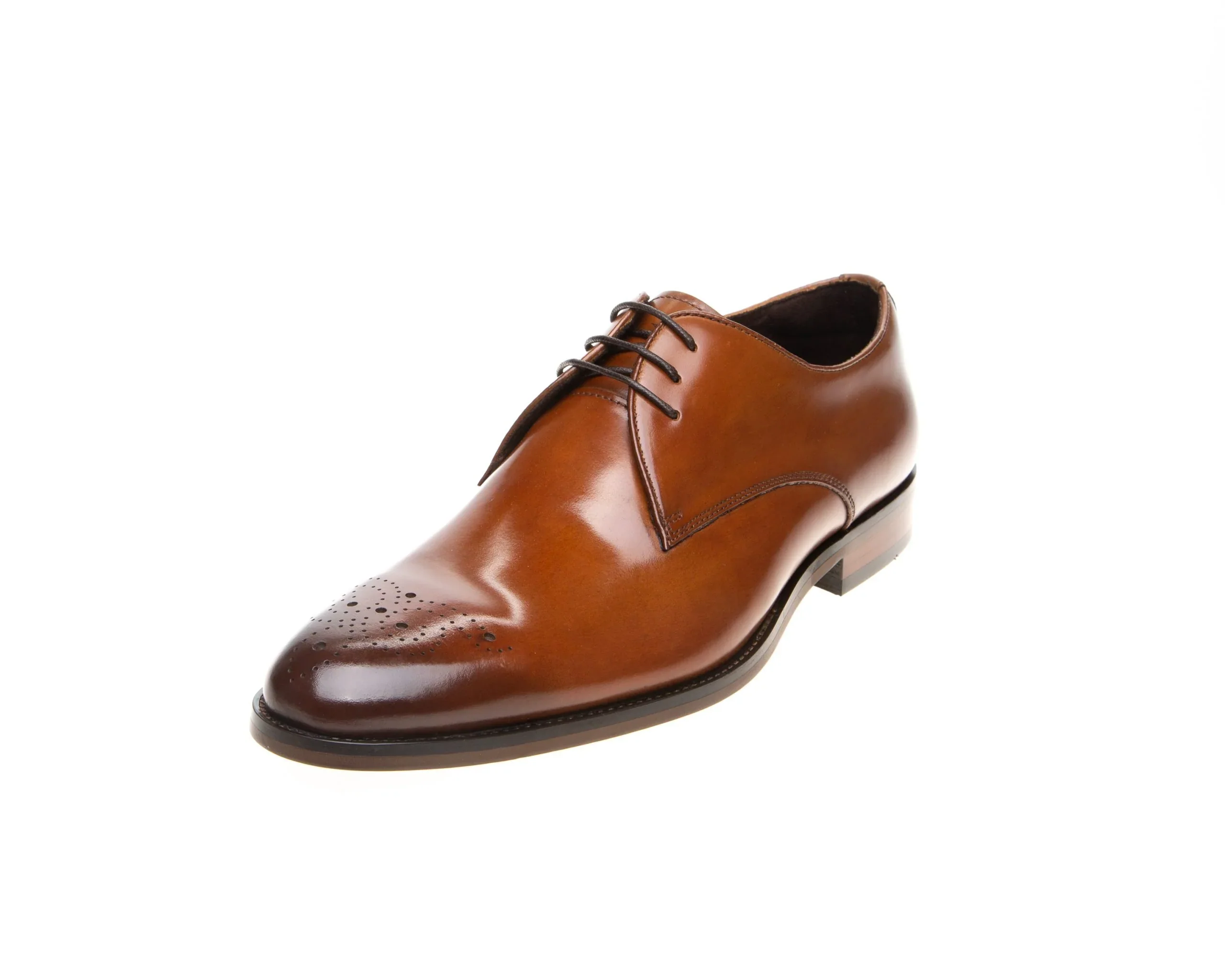John White Romsey Tan Derby Shoes - Image 3