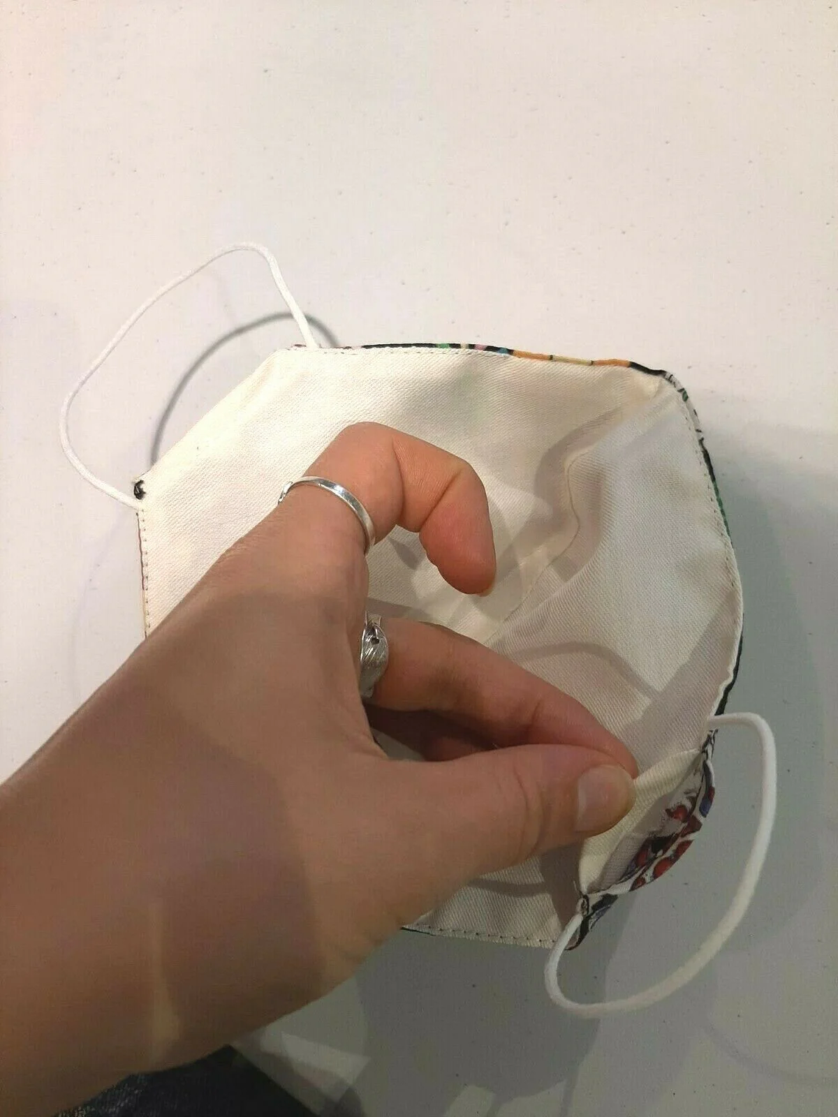 Premium Reusable Sugar Skull Double-Layer Face Mask with Built in Filter BN - Image 4