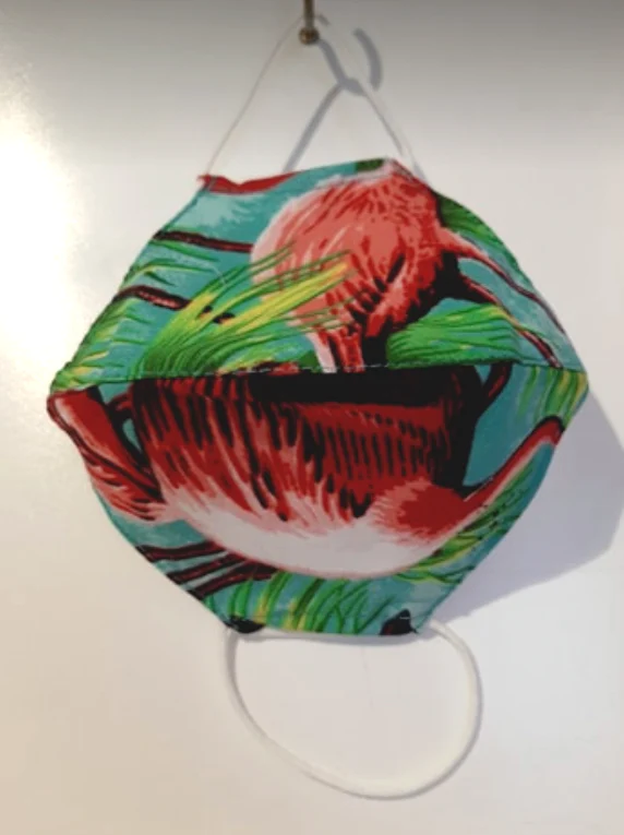 Premium Reusable Tropical Double-Layer Face Mask with Built in Filter - Image 3