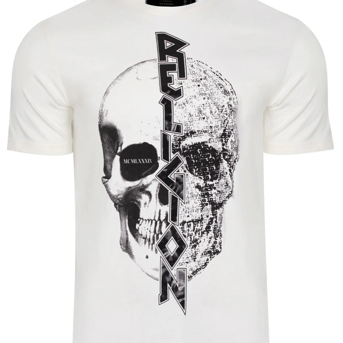 RELIGION SPLIT T-SHIRT WHITE - Image 3